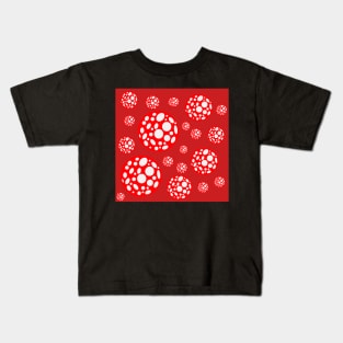 red and white polka dot infinity Kids T-Shirt